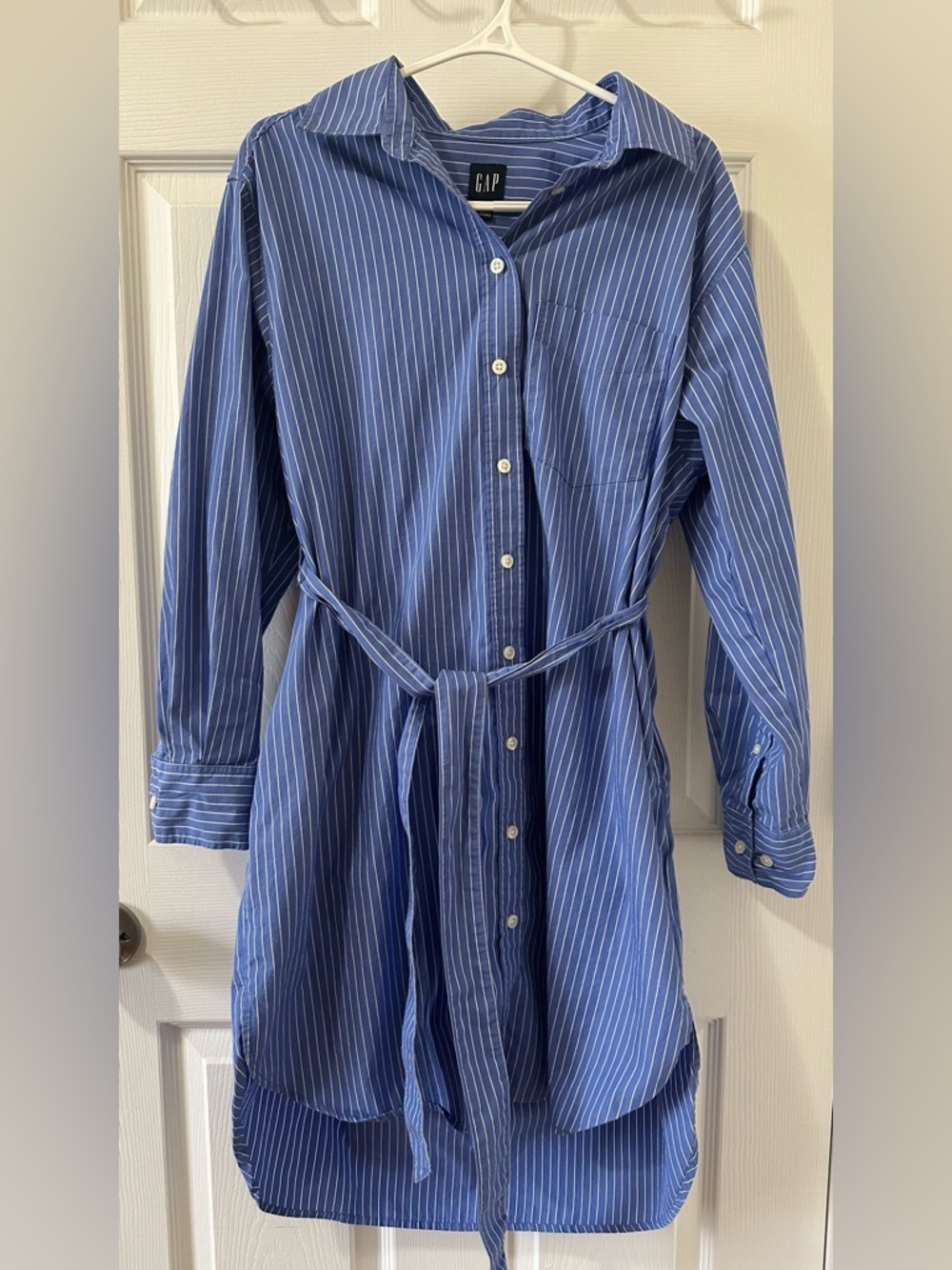 GAP Blue & White Pinstripe Dress
